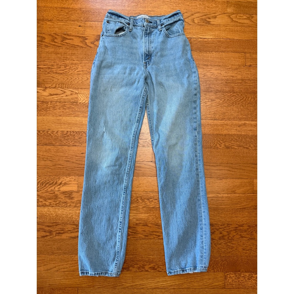 Abercrombie & Fitch 90s Straight Ultra High Rise Jeans Light Wash Size 25 0‎ W25